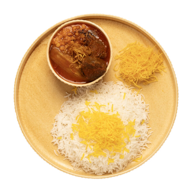 چلوخورشت قیمه بادمجان